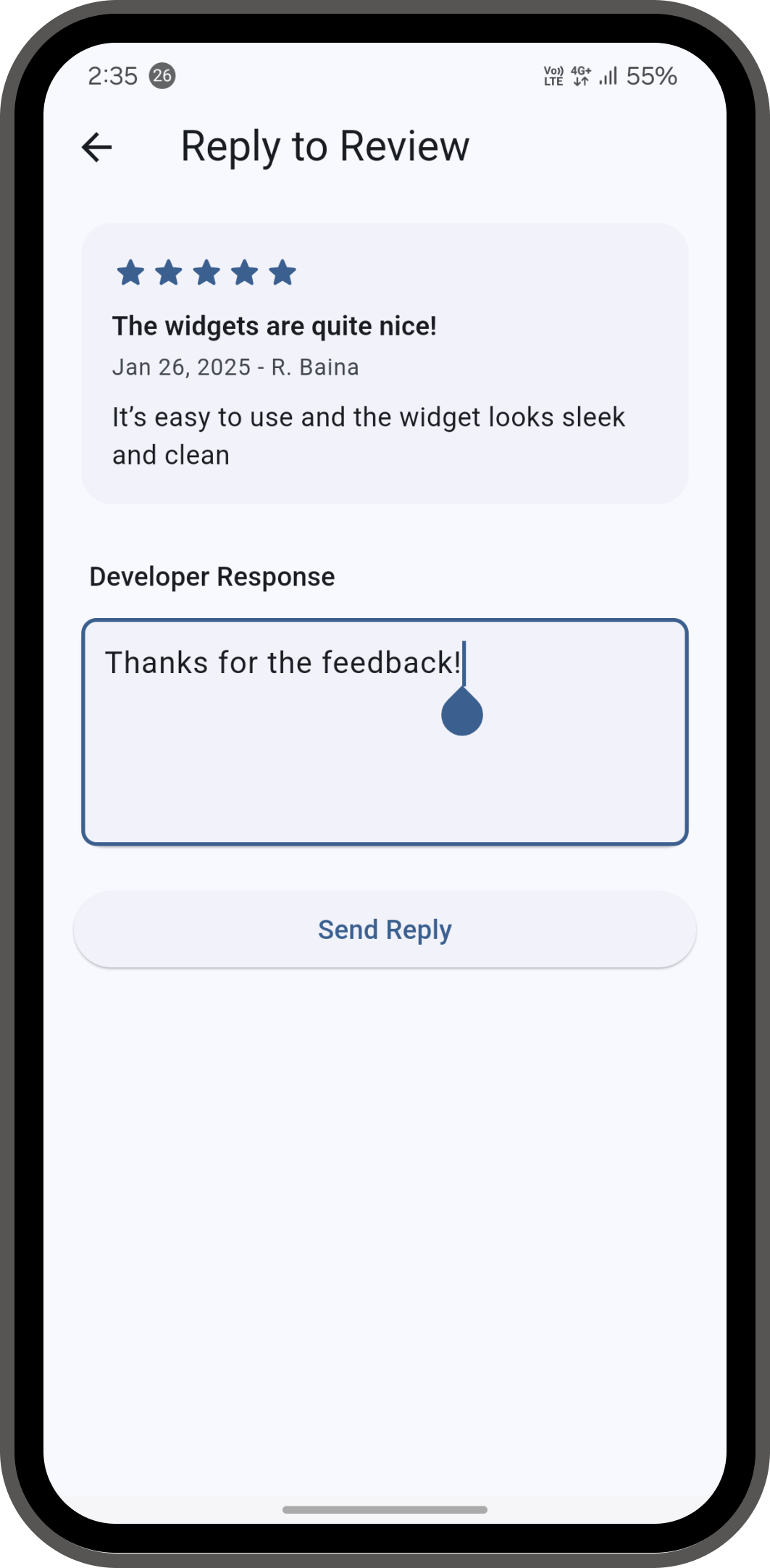 Review Management Screenshot